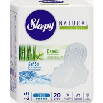 Sleepy Natural Ultra Hassas Hijyenik Ped Gece (20 Adet) Yorumları