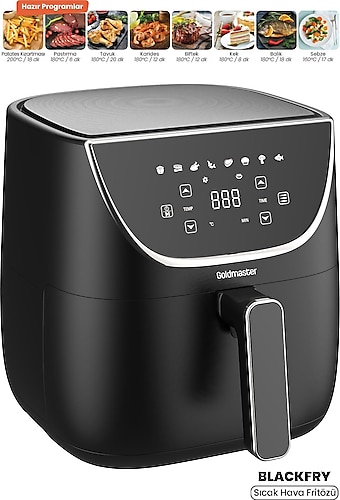 Goldmaster Blackfry 5.7 lt Yağsız Fritöz