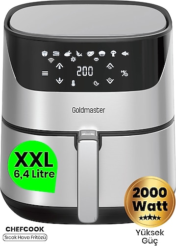 Goldmaster Chefcook GM-7492 6.4 lt Yağsız Fritöz