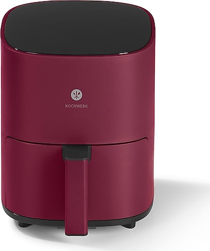 Kochwerk DS00313 Dijital Hot Air Fryer Bordo 3 lt Yağsız Fritöz