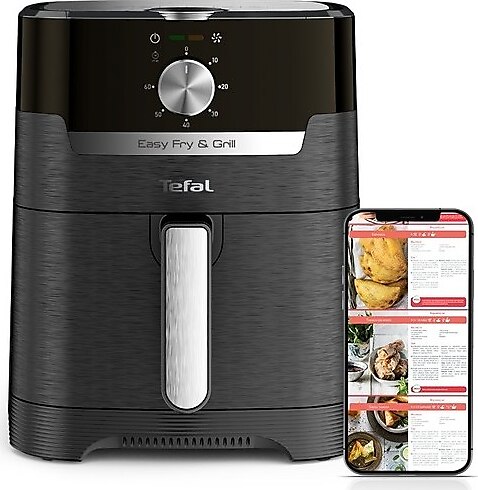 Tefal Easy Fry & Grill Classic Yağsız Fritöz Airfryer 4,2 Litre Kapasite Hava ile Kızartma & Izgara - Gri