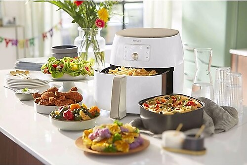 Philips Xxl Airfryer Beyaz Aksesuar+ Blender Hediyeli