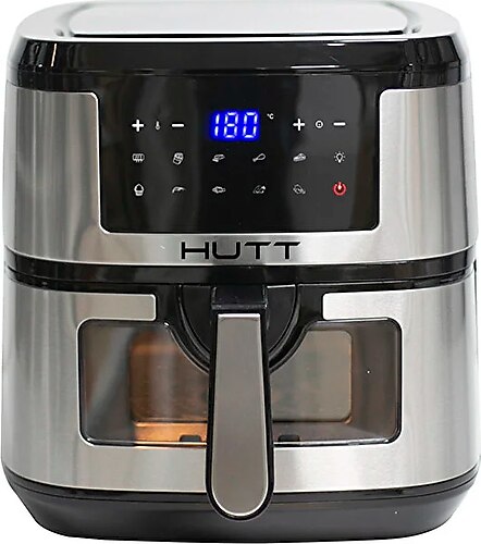 HUTT Oa7 Airfryer 7,5 lt Cam Kapaklı xxl 1800 Watt Yağsız Fritöz