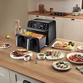 Karaca Multifry XXXL 9 Litre Dijital Tek Hazneli Seperatörlü Cam Pencereli Airfryer
