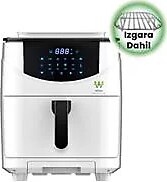 Wiami Buharlı Airfryer 7 lt Beyaz Yağsız Fritöz