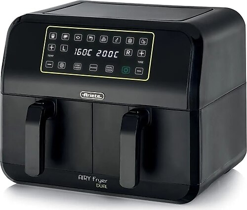 Ariete Airy Fryer Dual 8 Litre XXL Çift Hazneli 1700W Airfryer Sıcak Hava Fritözü