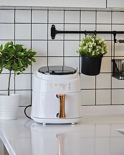 Mutolg Airfryer 6 Litre 1400w Akıllı Yağsız Hava Fritözü (Mutolg Türkiye Garantili)