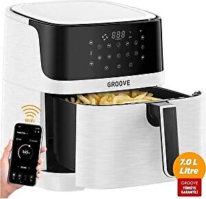 Groove Max XXL 7L 1800 W WiFi Smart Airfryer Beyaz Yağsız Sıcak Hava Fritözü