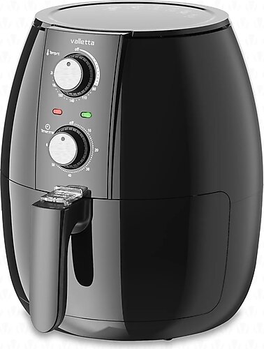 Valletta Vlt5010 Navarro Mekanik Airfryer 4 Lt Sicak Hava Fritozu-Siyah