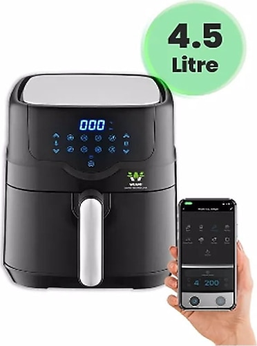 Wiami Airfryer 4.5 lt Siyah Yağsız Fritöz