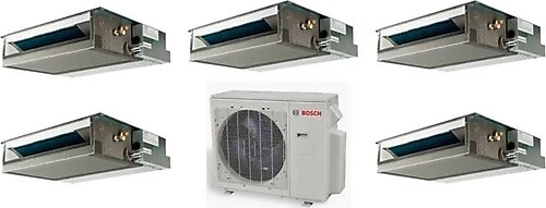 Bosch Multi Kanallı Inverter Klima 42000 Btu 1 Dış + 5 Iç Ünite 9000 + 9000 + 12000 + 12000 + 12000b