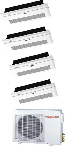 Viessmann Vitoclima Multi Tek Yön Kaset 1+5 Sistem (O5F3120M2) 9+9+12+24 Btu İç 12,0 kw Dış Ünite