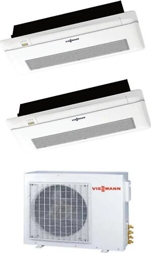 Viessmann Vitoclima Multi Tek Yön Kaset 1+2 Sistem (O2F3050M2) 2x9000 Btu İç 5,2 kw Dış Ünite