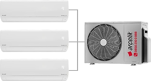 Arçelik Multi Sistem Duvar Tipi 3+1 İnverter 9+12+18 24000Btu Klima ZM24104-91218