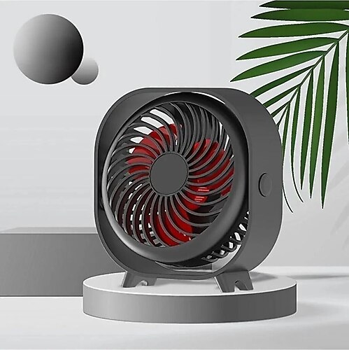 PİNK İTHALAT Yeni masaüstü küçük Fan şarj edilebilir masaüstü vantilatör taşınabilir ofis ev Mini Fan sessiz