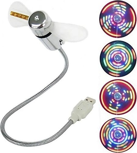 STRACK Siyah Kıvrılabilir Taşınabilir Usb Fan Vantilatör