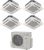 Bosch Multi Kaset Tipi Inverter Klima 36000 BTU 1 Dış + 4 İç Ünite (12+12+12+12)